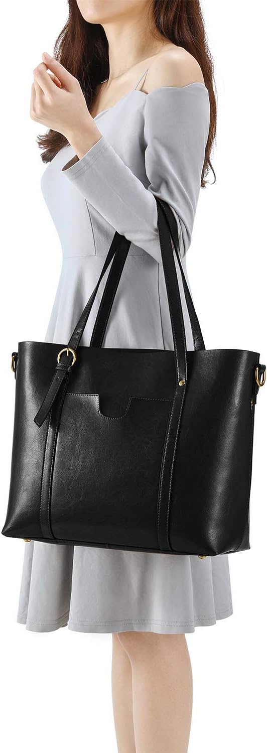 Kattee Leder-Satchel-Geldbörsen und Handtaschen für Damen, Top-Griff-Schulter-Geldbörsen-Tote-Hobo-T