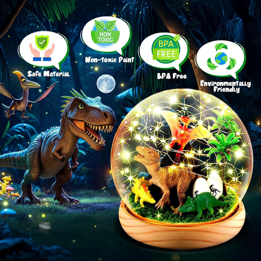 HappyGoLucky DIY Bastelset Kinder - Dinosaurier Spielzeug Geschenk für Jungen ab 3-10 Jahre - Person