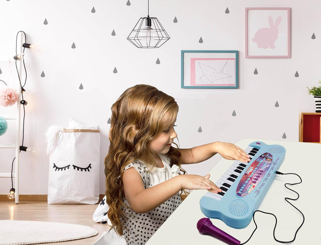Lexibook Frozen 2 Die Eiskönigin ELSA Anna Olaf Elektronische Einhorn-Tastatur, 32-Tasten-Piano, Mik