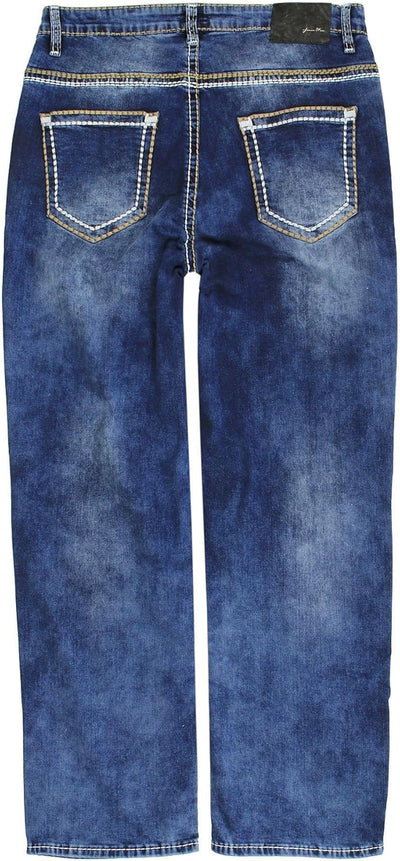Lavecchia Jeans Übergrössen Herren Comfort Fit Denim Jeanshose Hose LV-503 42W / 32L Stoneblau, 42W