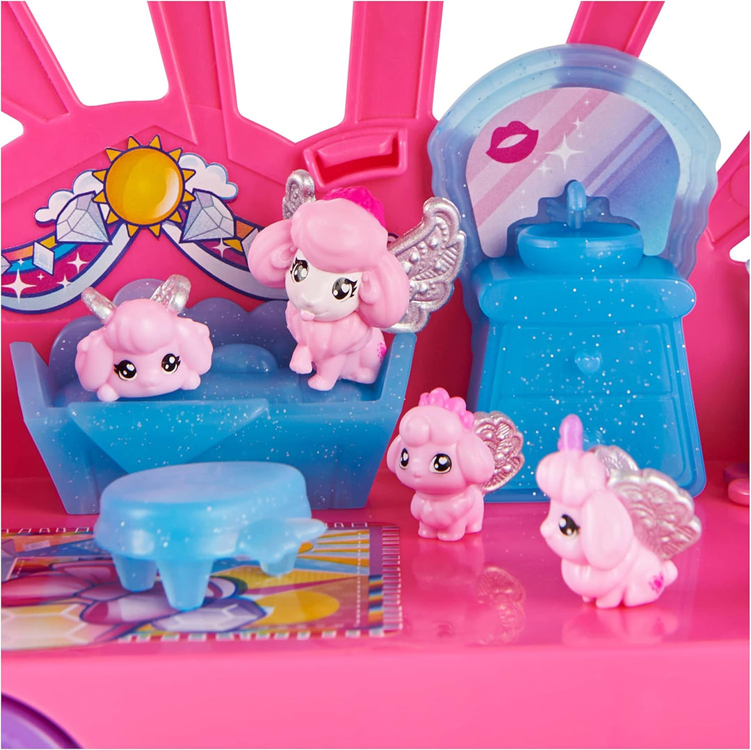 Hatchimals Rainbowcation Camper, Wohnmobil-Spielset mit 6 CollEGGtibles-Figuren und Zubehör, Spielze