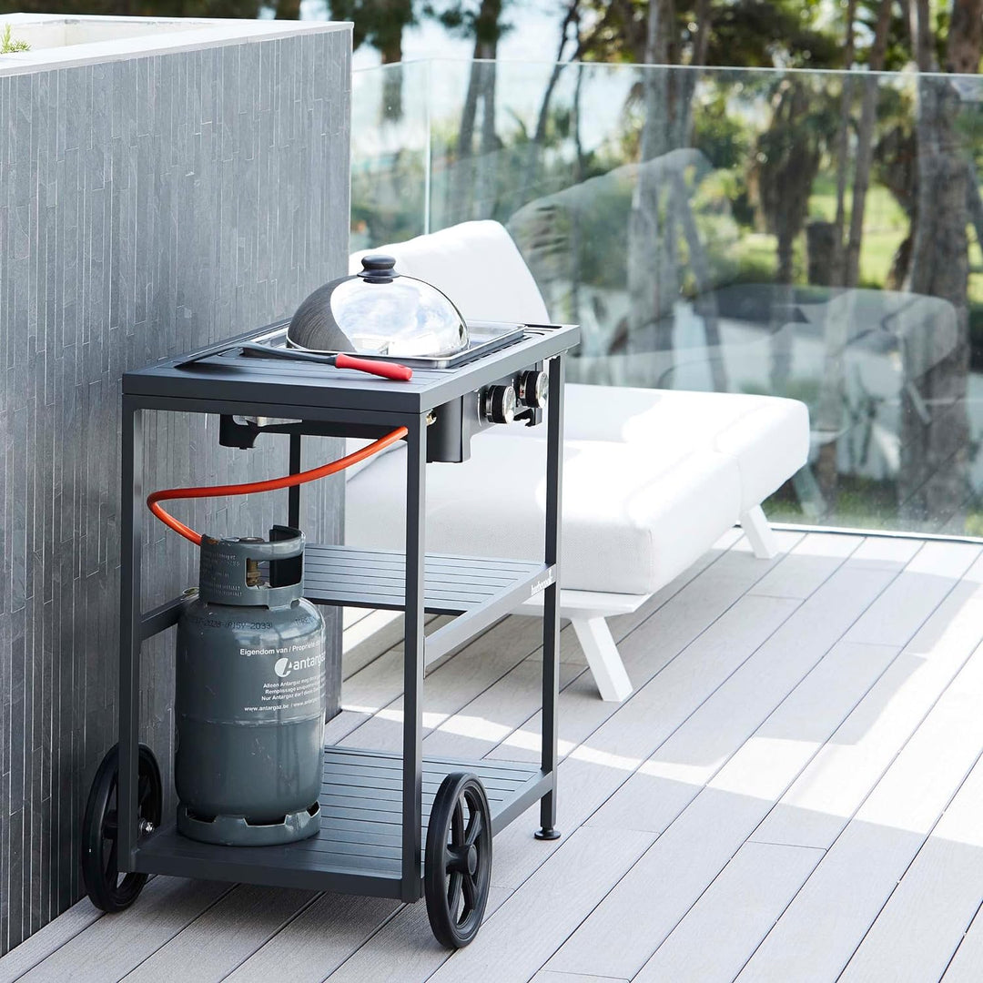 barbecook Olivia Profi Plancha Grillhaube aus Edelstahl, wetterfeste Garglocke zum Abdecken und Gare