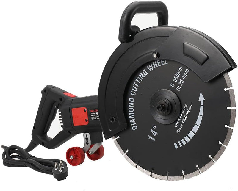 YILIKISS Elektrische Mauernutfräse 3200W Betonsäge Schlitzfräser Wandschlitzer Schlitzbreite: 72 mm