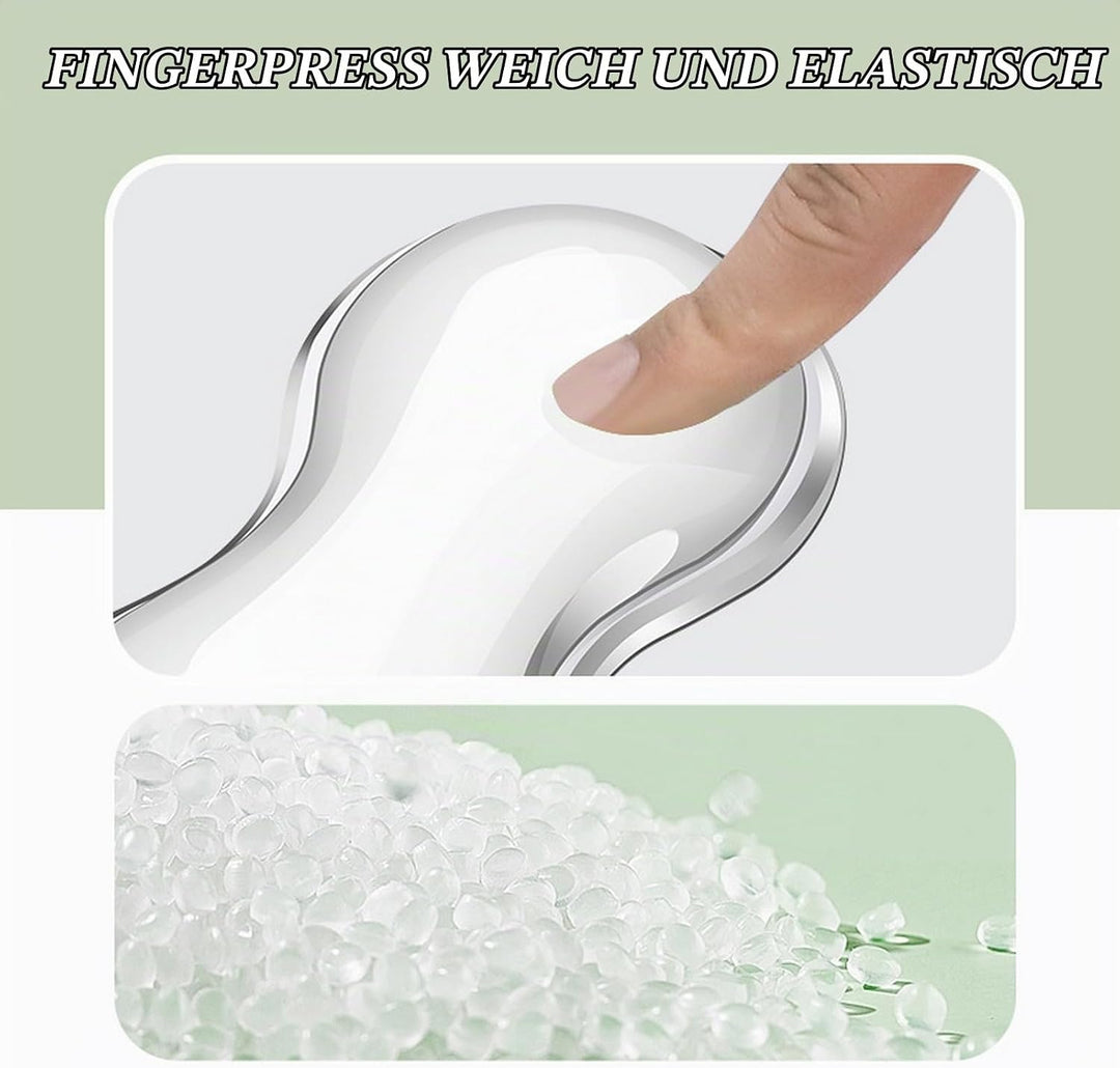 GIBZ Handgelenkauflage Tastatur Silikon, Handballenauflage Maus Gel Transparent Rutschfest, Handaufl