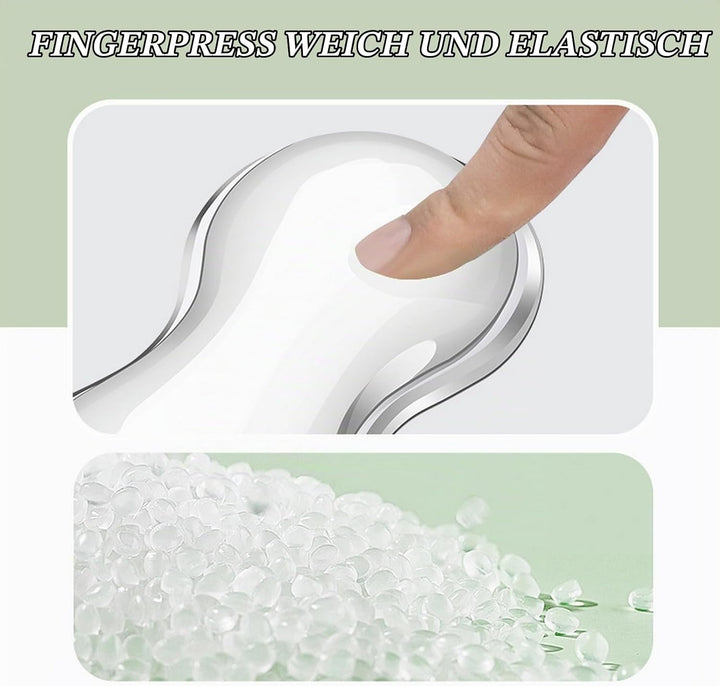 GIBZ Handgelenkauflage Tastatur Silikon, Handballenauflage Maus Gel Transparent Rutschfest, Handaufl