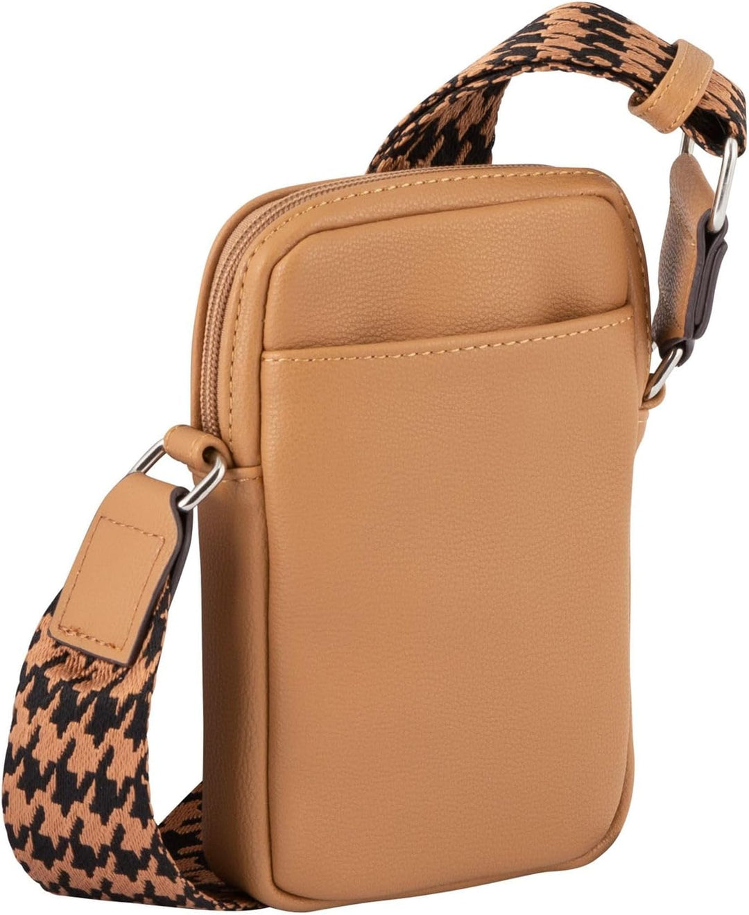 TOM TAILOR Damen Denim Bags Abbie Handytasche Umhängetasche Klein Grau Camel, Camel