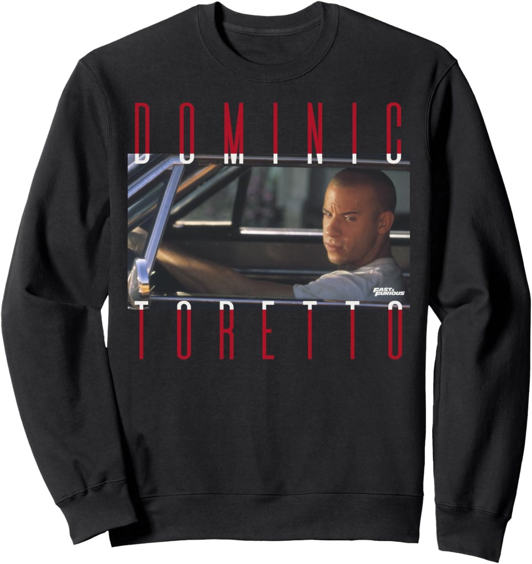 Fast & Furious Dominic Toretto Photo Word Stack Sweatshirt