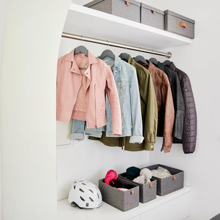 LOVE IT STORE IT - Premium - 3er Set Schrank Organizer aus Leinen - Schubladen Organizer für Kleider