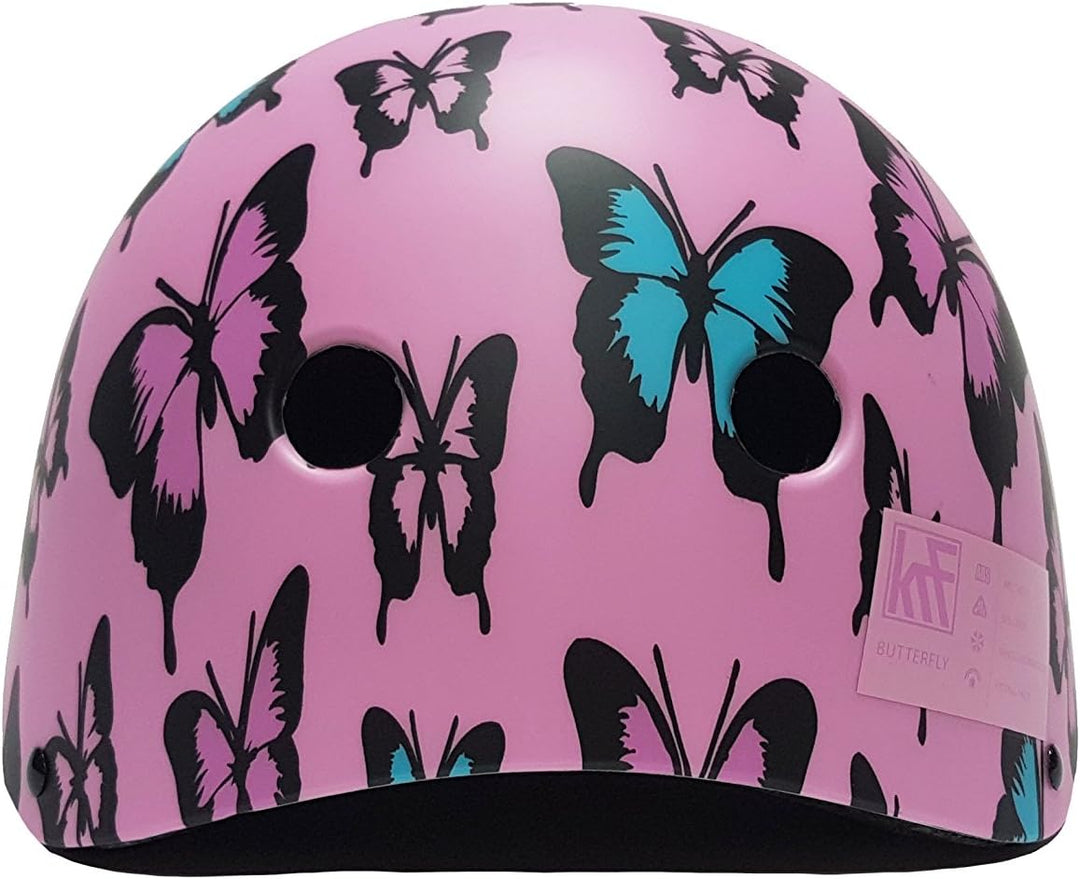 Park City Mädchen Butterfly Multisport Helm, violett, 54-56 cm
