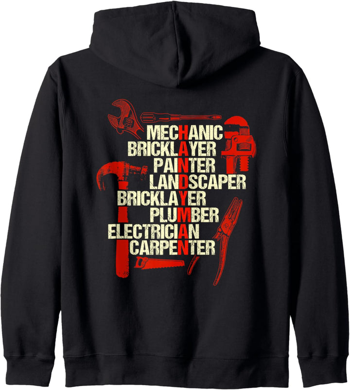 Handwerker Geschenke Design auf der Rückseite der Kleidung Kapuzenjacke