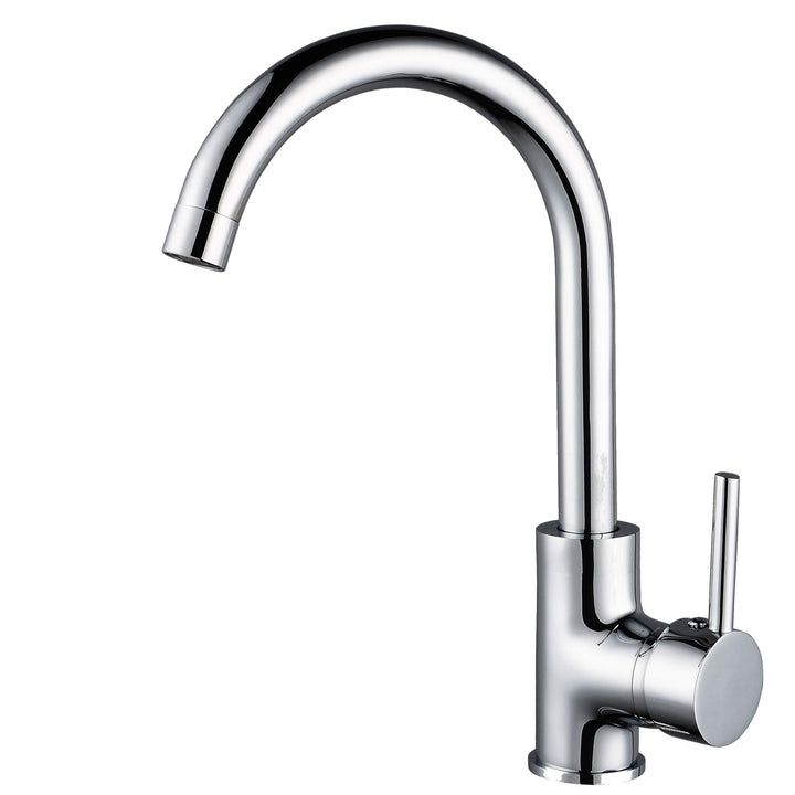 ZXC Niederdruck Küchen Armatur mit schwenkbaren Auslauf, moderner Einhandmischer Wasserhahn komplett
