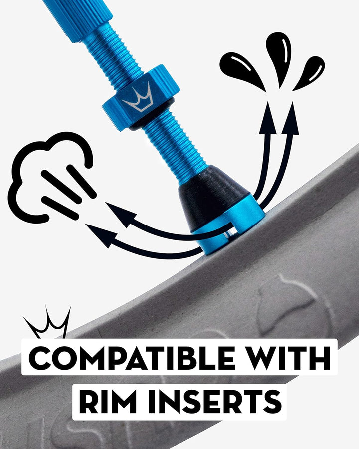 Peaty's X Chris King MK2 Tubeless Ventil Presta - Integrierter Speichenschlüssel & Ventilkernentfern