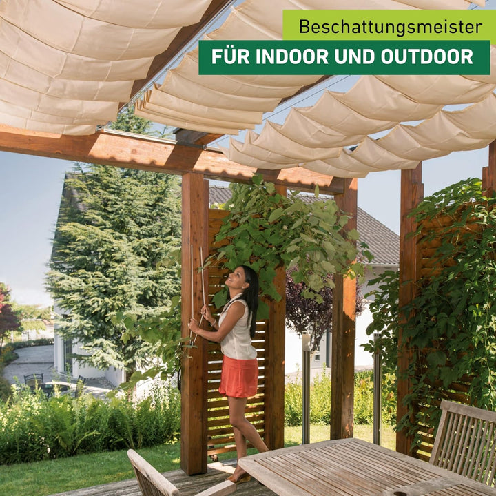 Windhager Sonnensegel für Seilspanntechnik, Wintergarten und Terrassen Beschattung, Seilspannmarkise