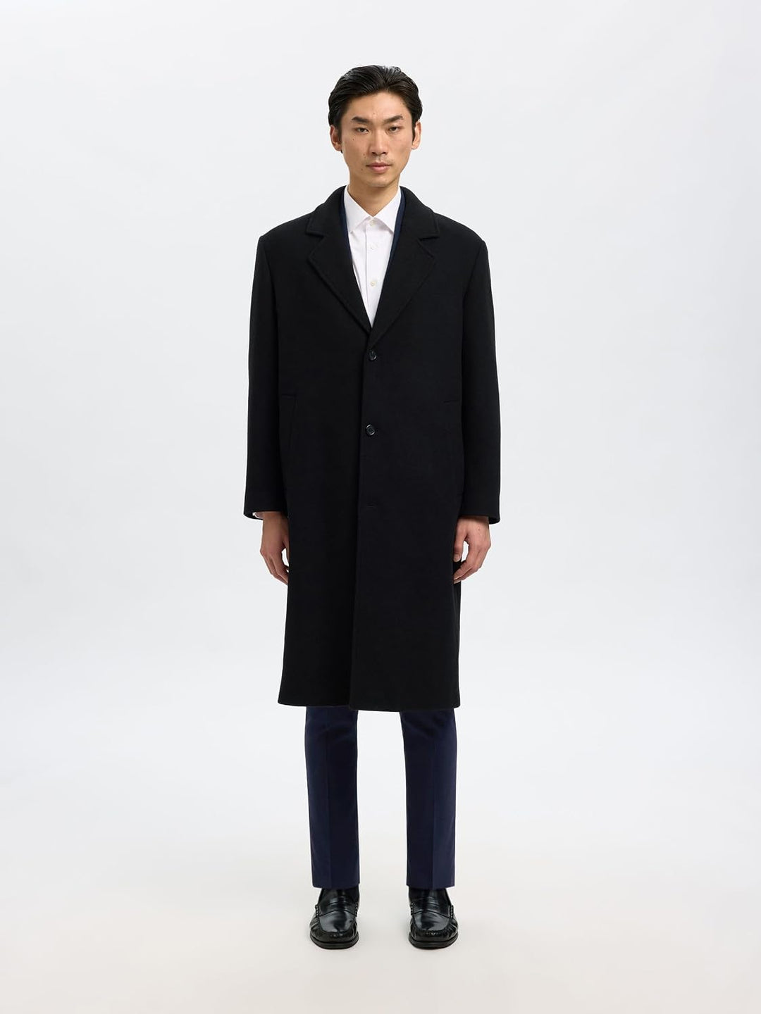 Selected Homme Male Hose Gewebter Wollgemisch, 40 Navy Blazer