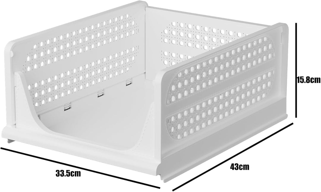 RMAN 6 Stück Kleiderschrank Organizer Faltbare Schrank Organizer Schubladenboxen Stapelbar Aufbewahr