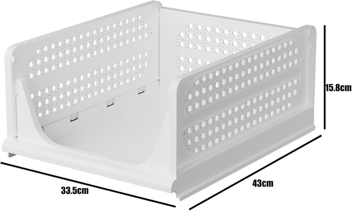RMAN 6 Stück Kleiderschrank Organizer Faltbare Schrank Organizer Schubladenboxen Stapelbar Aufbewahr