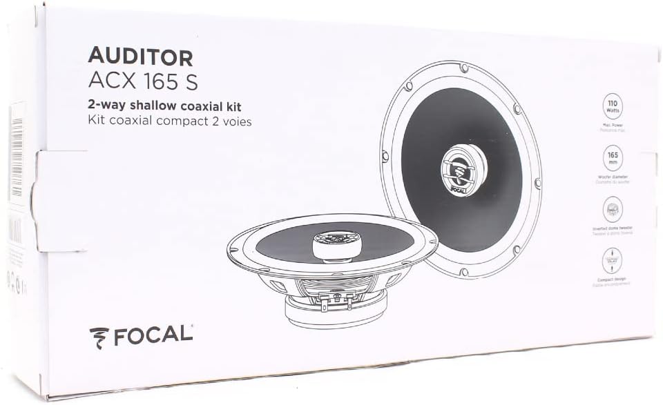 KIT Set FÜR Focal Auditor ACX165S 2 Koaxiallautsprecher 2-Wege 16,5 cm 165 mm 6,5" Durchmesser 55 Wa
