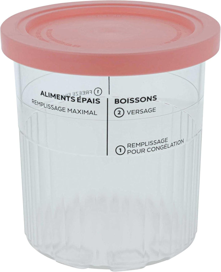 vhbw 4x 680 ml Behälter kompatibel mit Ninja CREAMI NC501, NC500 Eismaschine - Becher mit Deckel, BP