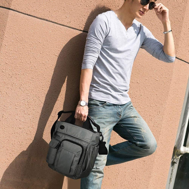 Crossbody Messenger Bag Multifunktionale Umhängetasche Laptoptasche für Damen und Herren College Sch