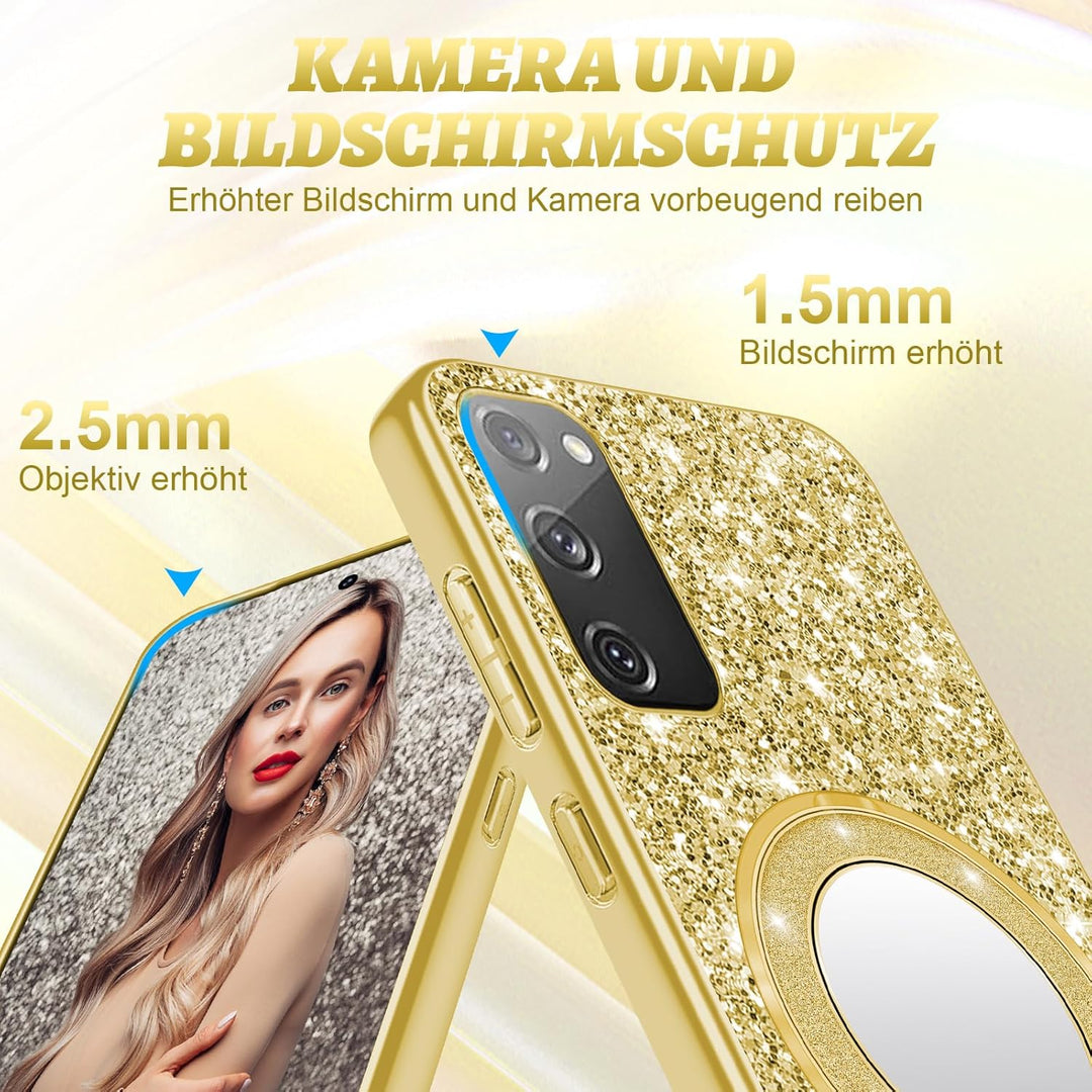 Fiyer für Samsung Galaxy S20 FE Hülle Glitzer Bling Sparkle Original Handyhülle für Samsung S20 FE 5