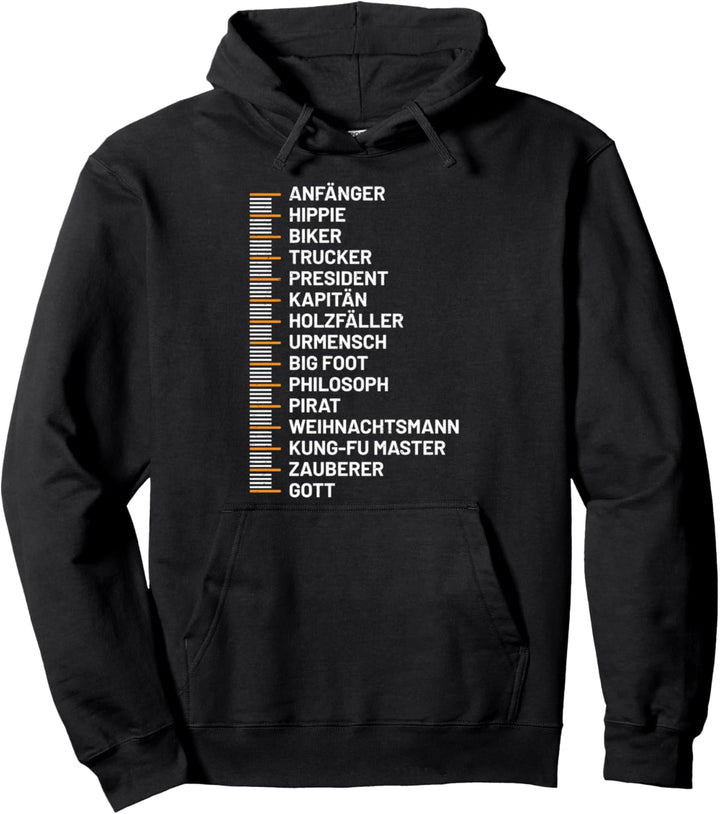 Beard Growth Chart Bartlänge Linieal Bart Länge Bart-o-Meter Pullover Hoodie