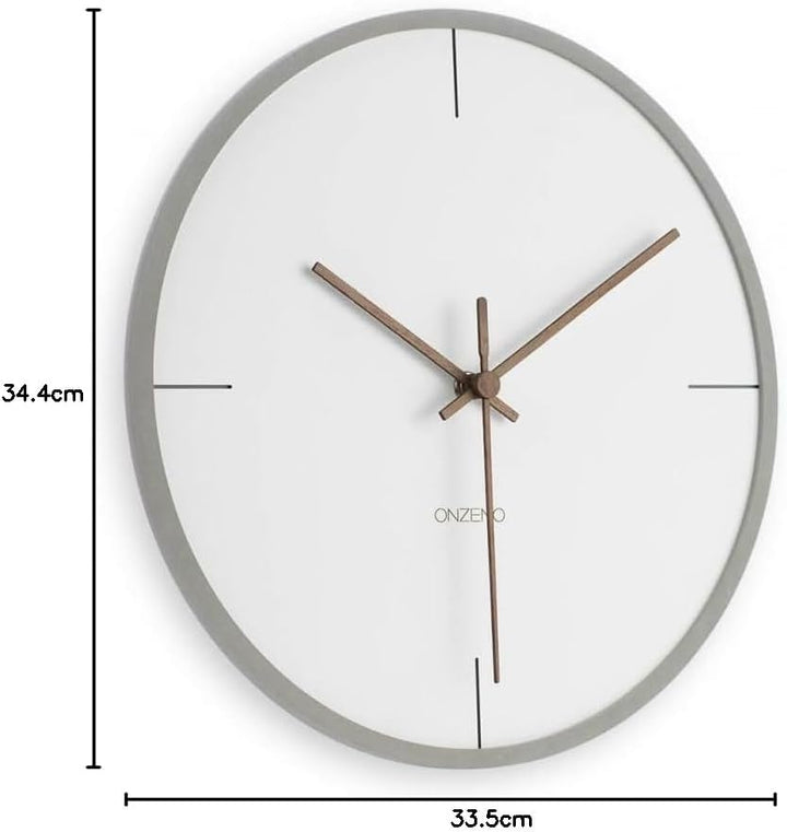 ONZENO Design Wanduhr 'The Mature.' ohne Tickgeräusche