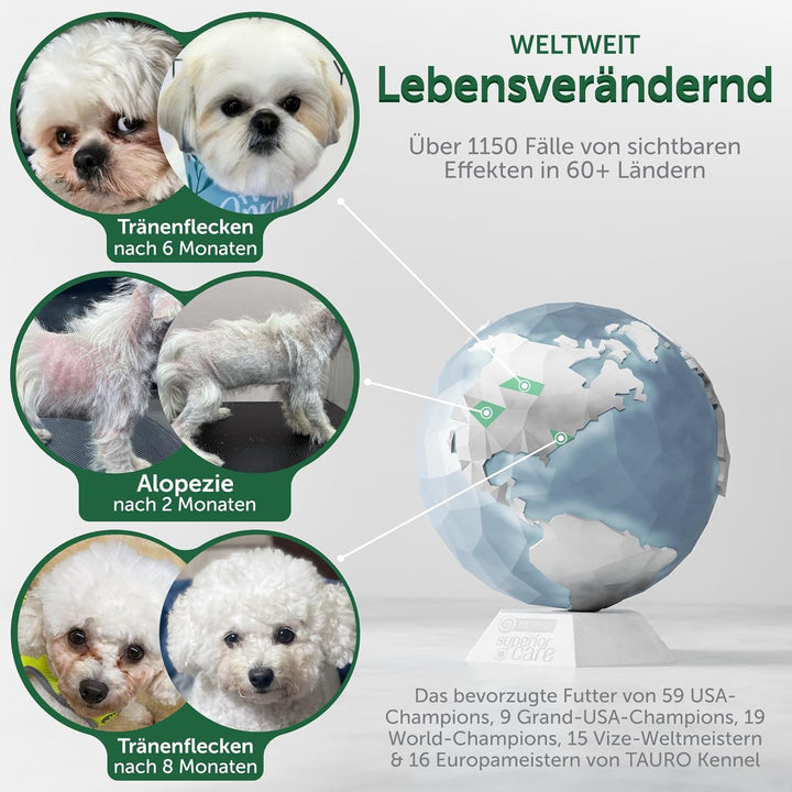 Nature's Protection Superior Care Trockenfutter für Junior Kleiner und Mini Rassen Hunde Fell der He
