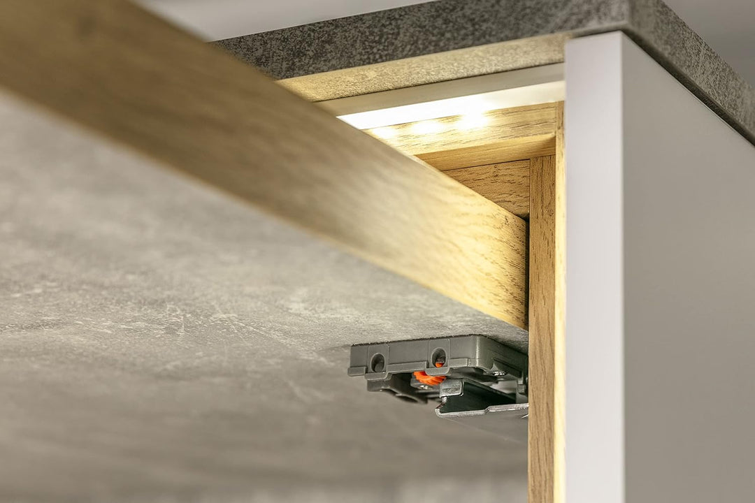 GTV Unterflurführung Schubladenschienen Vollauszüge Schubladenauszüge - 550 mm - Soft-Close Schienen