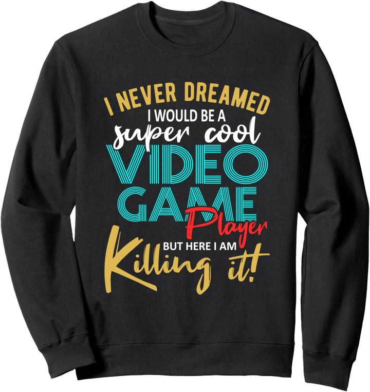 Gaming Retro Video Game Player Geschenk für Gamer und Zocker Sweatshirt
