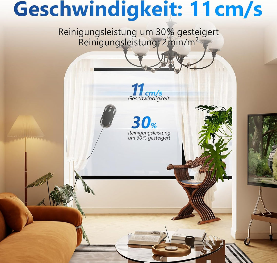 Tosima fensterputzroboter mit bidirektionalem zerstäubungs-wasserstrahl und 85ml-wassertank fensterr