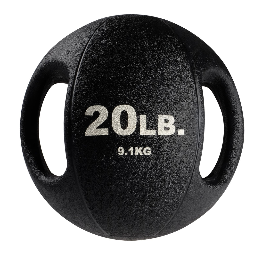 Body-Solid Dual Grip Medicine Ball 9,1 kg Schwarz, 9,1 kg Schwarz