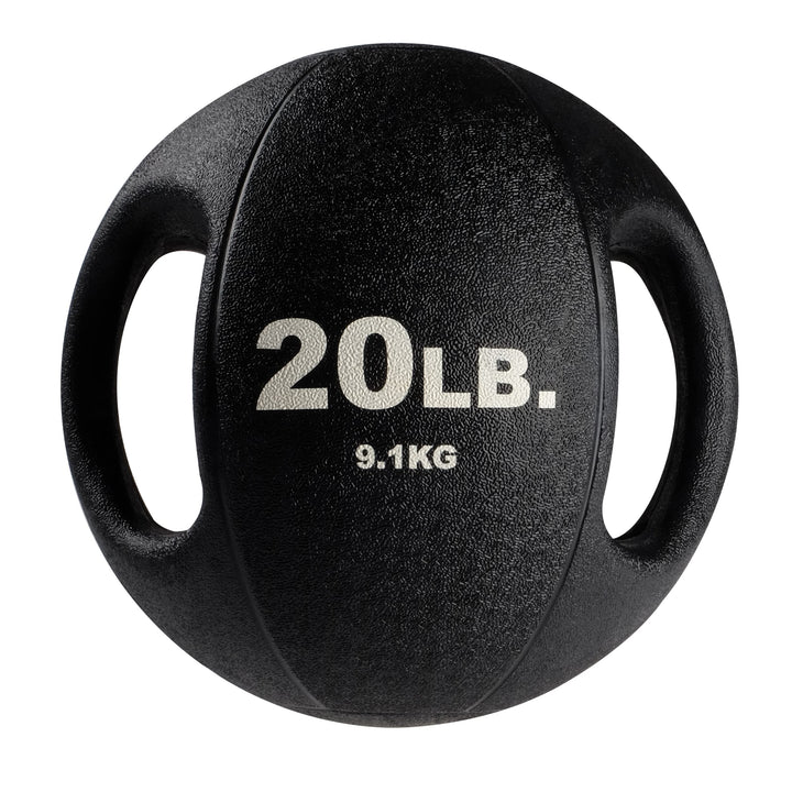 Body-Solid Dual Grip Medicine Ball 9,1 kg Schwarz, 9,1 kg Schwarz