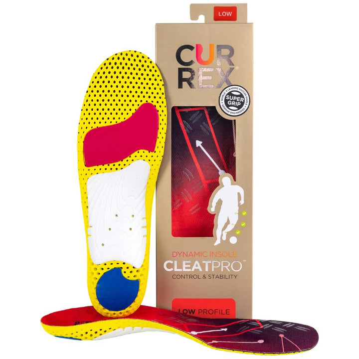 CURREX CleatPro – Einlegesohle für Fussball- und Stollen-Schuhe - Mehr Kontrolle & Stabilität - Kraf