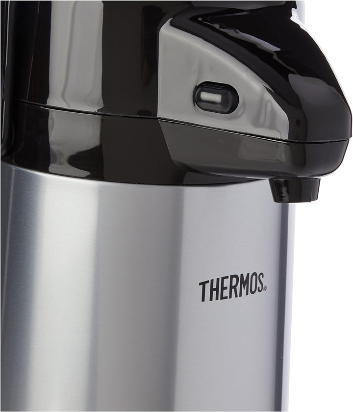 Thermos Pumpkanne mit Glaseinsatz, 1,9 l, grau-metallic Einzelbett, Einzelbett