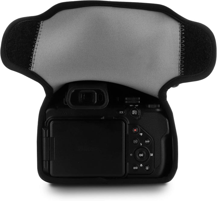 MegaGear Ultraleichte Kameratasche aus Neopren kompatibel mit Nikon Coolpix P1000 Grau, Grau