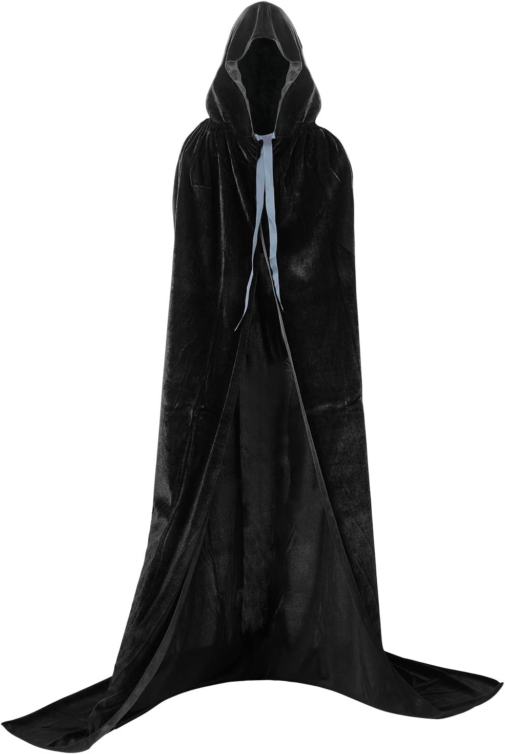 Labellevie Umhang mit Kapuze Lange SAMT Cape Vampir Kostüm Halloween Erwachsener Unisex- Gr. Medium,