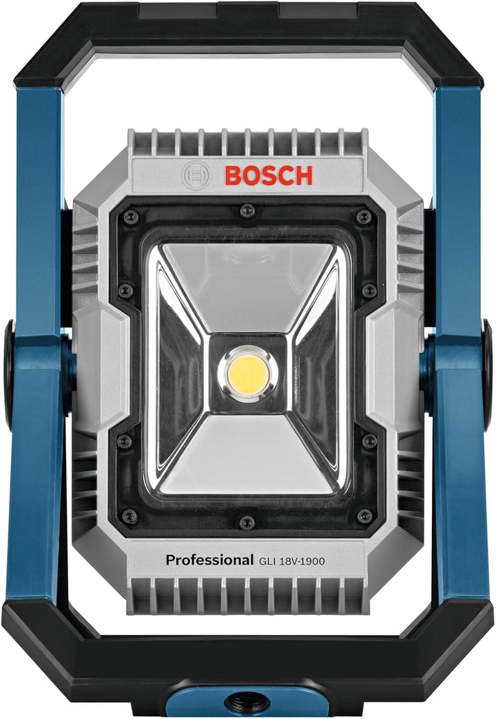 Bosch Professional 18V System Akku LED-Baustellenlampe GLI 18V-1900 (max. Helligkeit 1900 Lumen, ohn