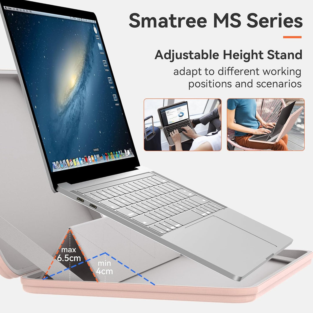 Smatree MS52T Laptop Hartschalenhülle aus Eva mit Laptopständer, für 13,5 Zoll Microsoft Surface 6/5