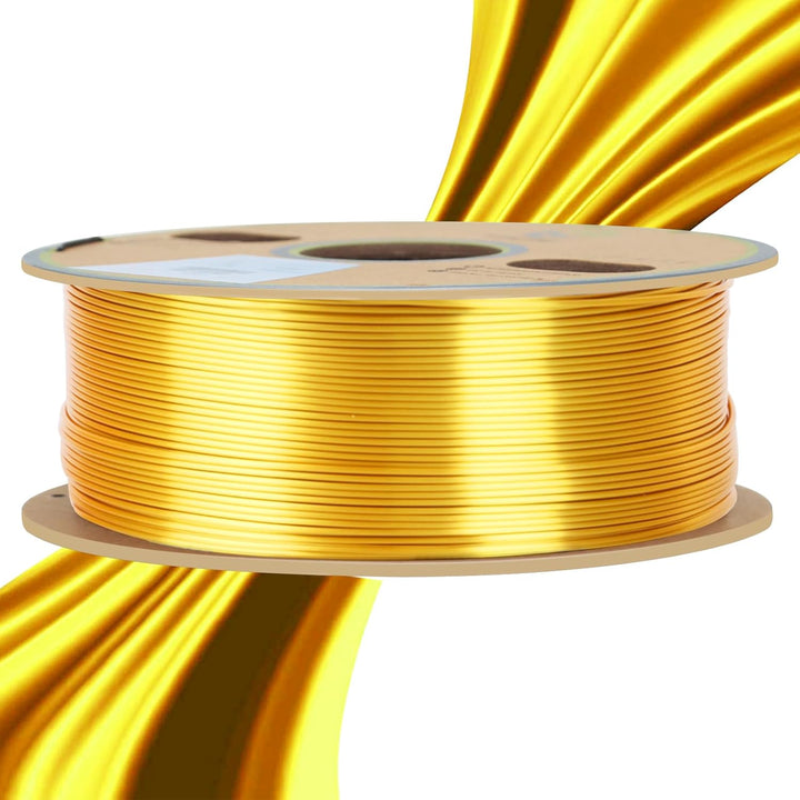 YOUSU PLA Filament 1.75, Silk PLA Gold, 3D Drucker Filament, PLA 1kg Spule, Glänzend Seide, Metallic