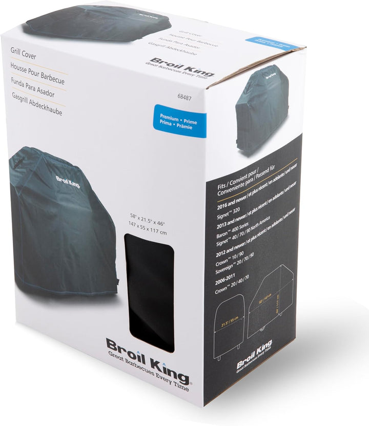 Broil King Abdeckhaube Premium für Crown/Baron 440, 490, Signet 20, 90. Grill-/Grillzubehör, Edelsta