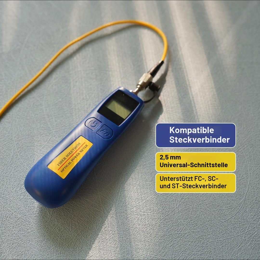 ALLGRIIT Optical Power Meter Optisches Mini-Leistungsmessgerät -70~+10dBm, Glasfasertester für 800-1