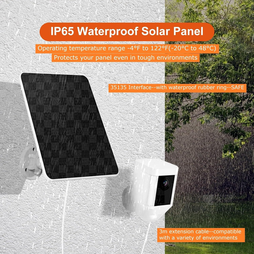 6W Solarpanel für Ring Kamera, für Ring Solarmodule, für Ring Kamera Solarpanel kompatibel für Ring