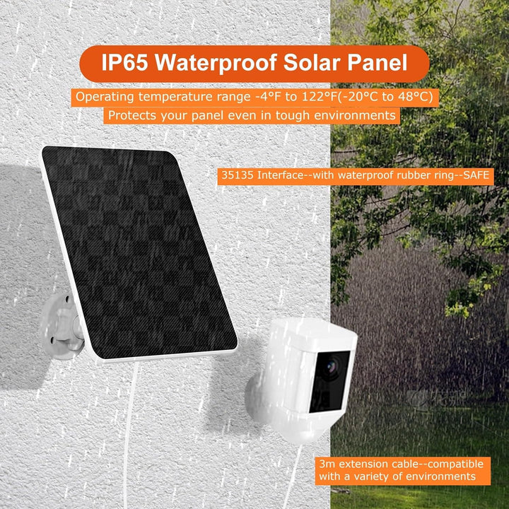 6W Solarpanel für Ring Kamera, für Ring Solarmodule, für Ring Kamera Solarpanel kompatibel für Ring