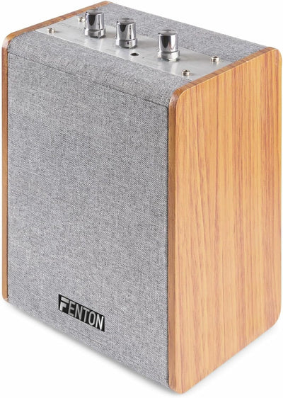 Fenton Retro-Bluetooth-Lautsprecher VBS40 - Vintage-Bluetooth-Lautsprecher mit integriertem Akku - 2