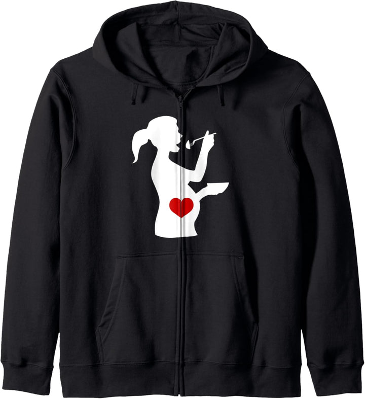 Expecting Parents Lustiger Spruch Hungry Mom Kapuzenjacke