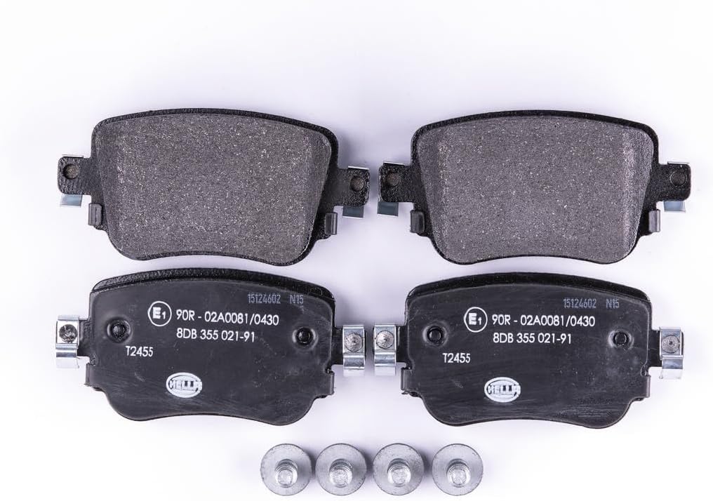 HELLA PAGID 8DB 355 021-911 Bremsbelagsatz - T2455 - Dicke/Stärke: 17.5mm - Bremssystem: TRW - nicht