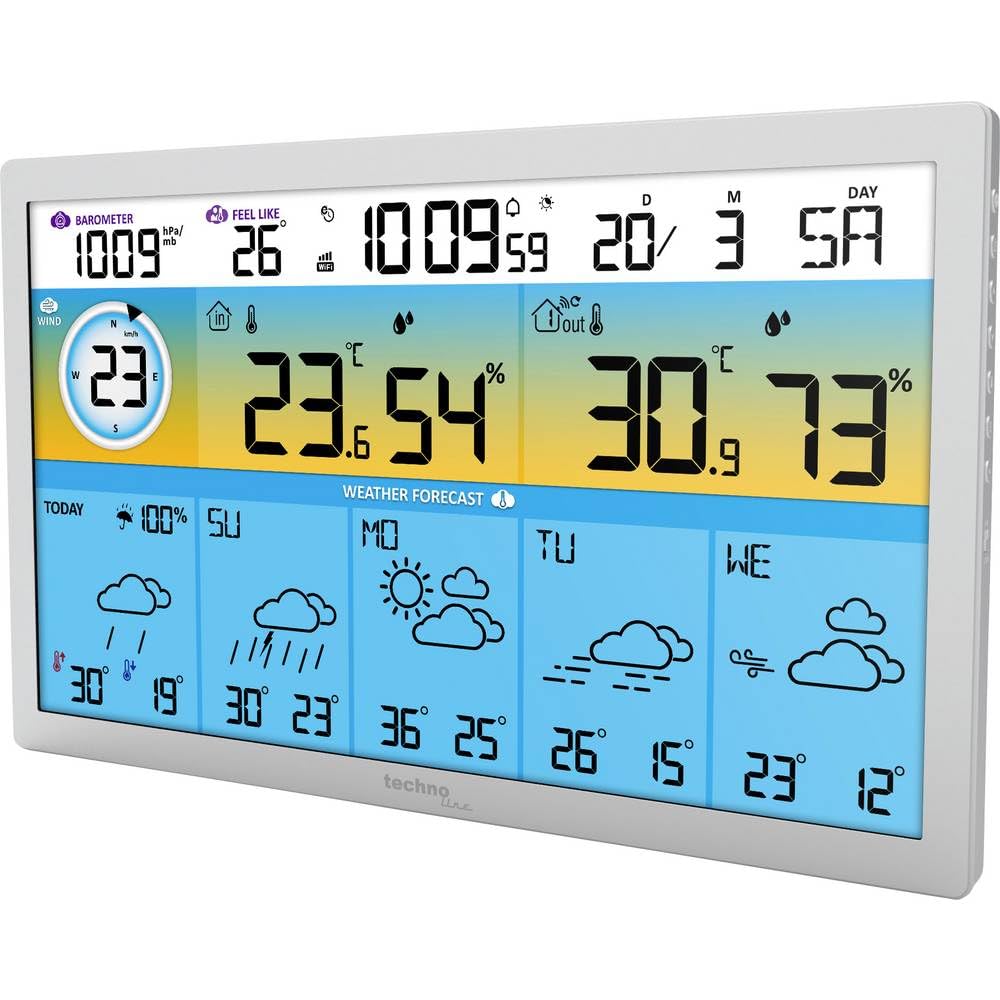 Technoline WD2500 XXL - alles rund ums Wetter auf dieser Station und via App auf dem Smartphone (iOS