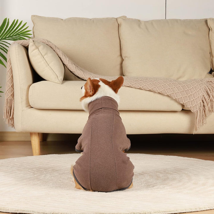 Hundepullover, Fleece Hundemantel, Warmer und Leichter Pulli für Kleine Mittelgrosse Grosse Hunde, W