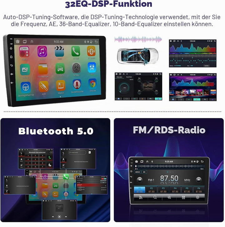 6+128GB Android Wireless Carplay Autoradio mit Navi für Nissan Qashqai J10 2006-2016 Android Auto Ra