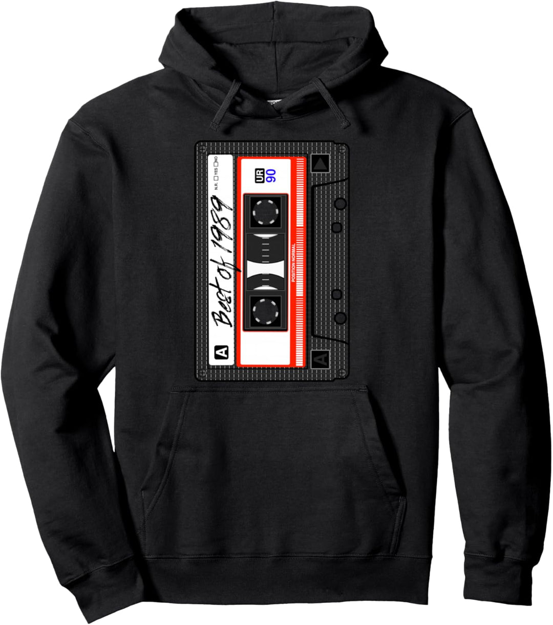 Kassette Best Of 1989 Mottoparty 80er 90er Geboren In 1989 Pullover Hoodie